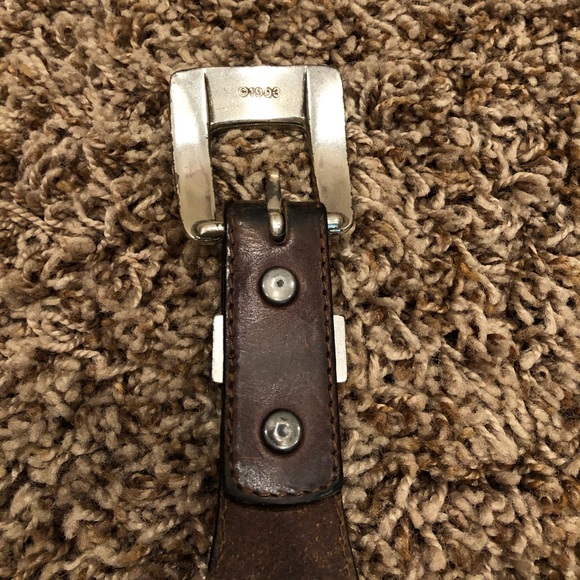 Onyx by Brighton Men's Brown Salina Leather Belt - Picture 9 of 16